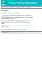 Mobile Screenshot of oldhamprimaryadmissions.co.uk